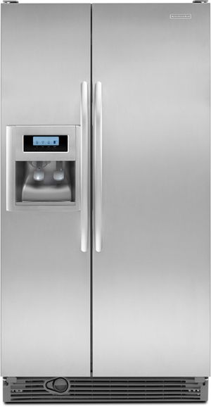 KitchenAid® Architect® Series II 21.8 Cu. Ft. Side-by-Side Refrigerator-Monochromatic Stainless Steel 0