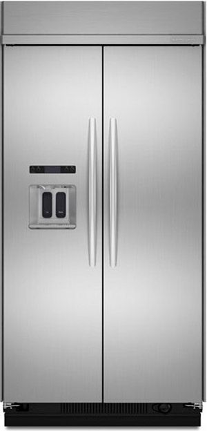 KitchenAid® Architect® Series II 29.8 Cu. Ft. Built In Side-by-Side Refrigerator-Stainless Steel