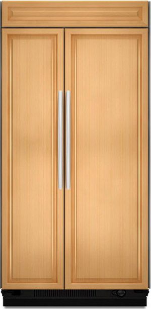 KitchenAid® 21.1 Cu. Ft. Built In Side-by-Side Refrigerator-Custom Panel