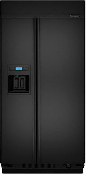 48" Built-In Side by Side Refrigerator with In-Door-Ice Dispensing System & LCD Dispenser Display: Classic/Black Trim/Panel Required 0