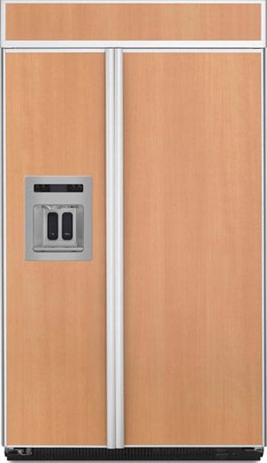 48" Built-In Side by Side Refrigerator with In-Door-Ice Dispensing System & LCD Dispenser Display: Classic/Brushed Aluminum Trim/Panel Required 0
