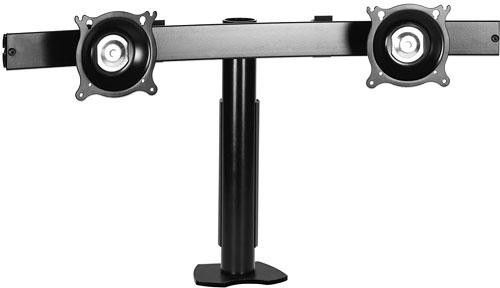 Chief® Black Dual Monitor Horizontal Desk Clamp Mount 0