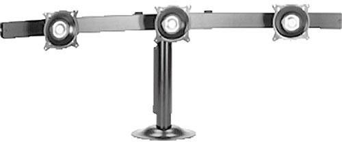 Chief® Silver Triple Monitor Horizontal Grommet Mount 1