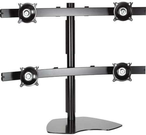 Chief® Silver Widescreen Quad Monitor Table Stand 1