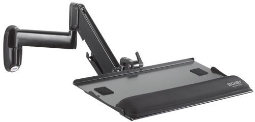 Chief® Black Height-Adjustable Keyboard & Mouse Tray Wall Mount