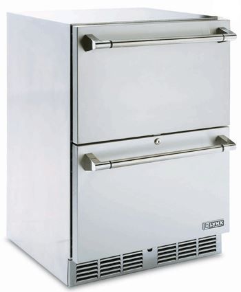 Lynx Professional Series Outdoor Refrigerator Drawers-Stainless Steel