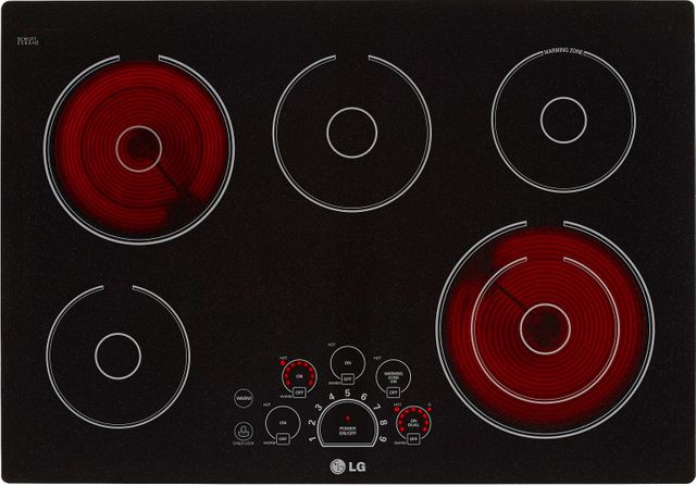LG 30" Black Electric Cooktop 1