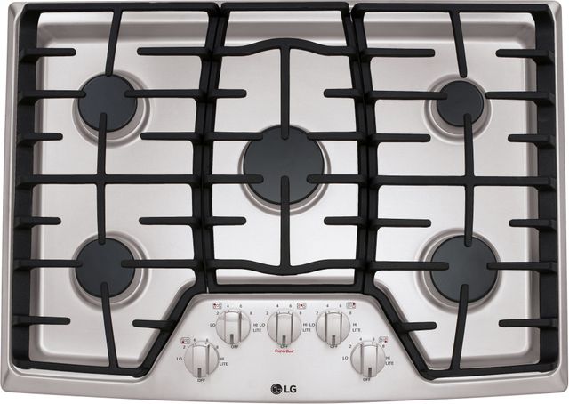 LG 30" Stainless Steel Gas Cooktop 1