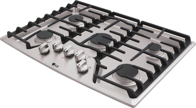 LG 30" Stainless Steel Gas Cooktop 5
