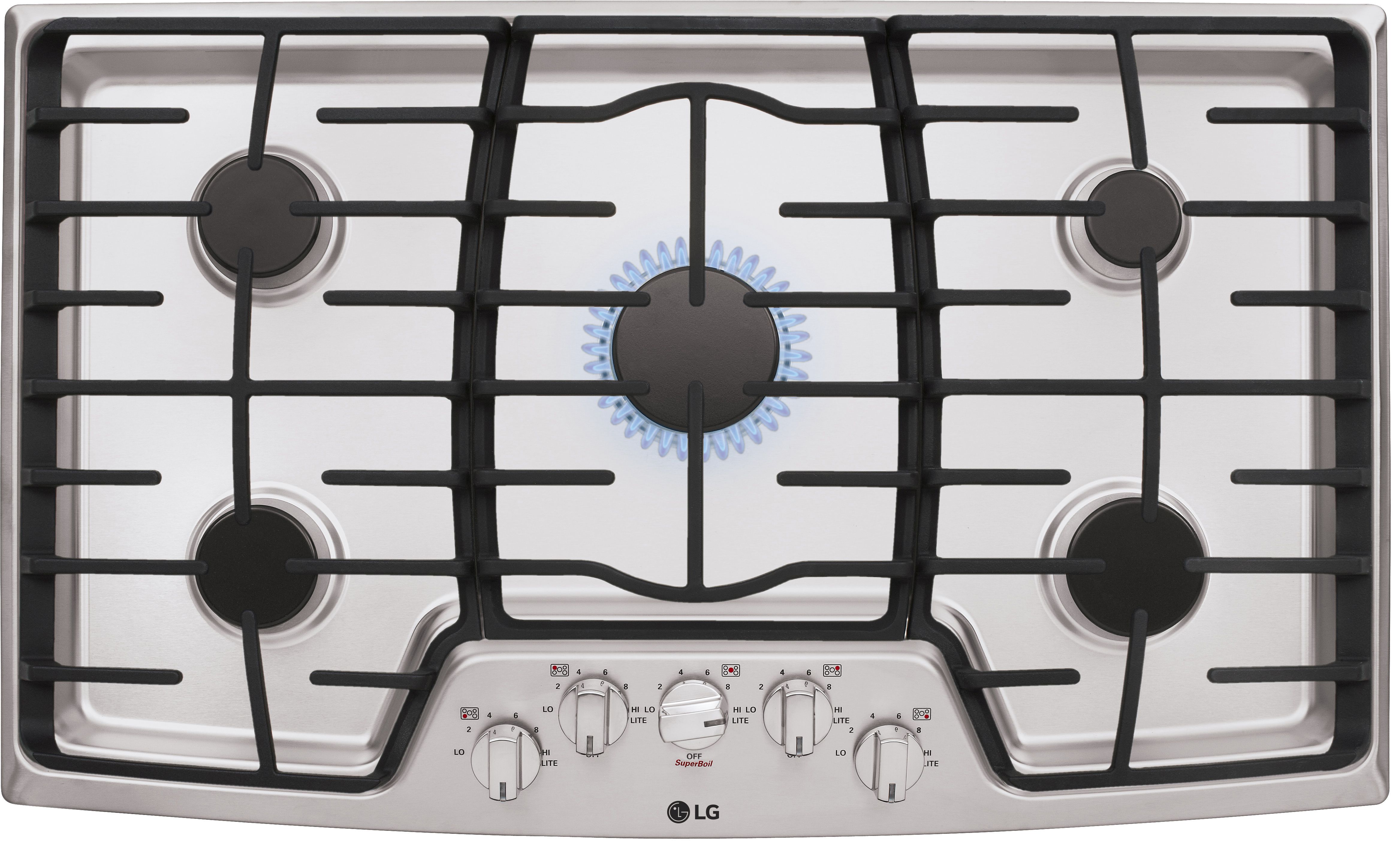 LG 36" Stainless Steel Gas Cooktop