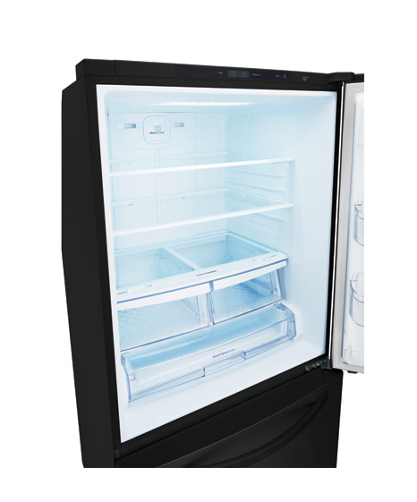LG 24 Cu. Ft. Bottom Freezer Refrigerator-Smooth Black 1
