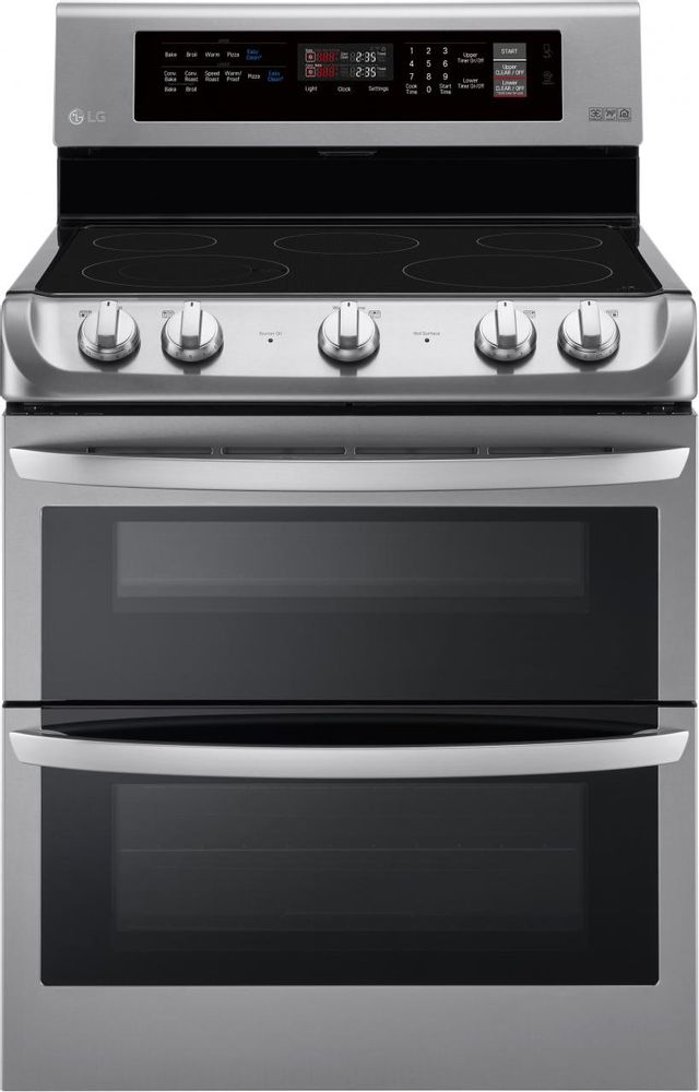 LG 30" Freestanding Double Electric Range-Stainless Steel 0
