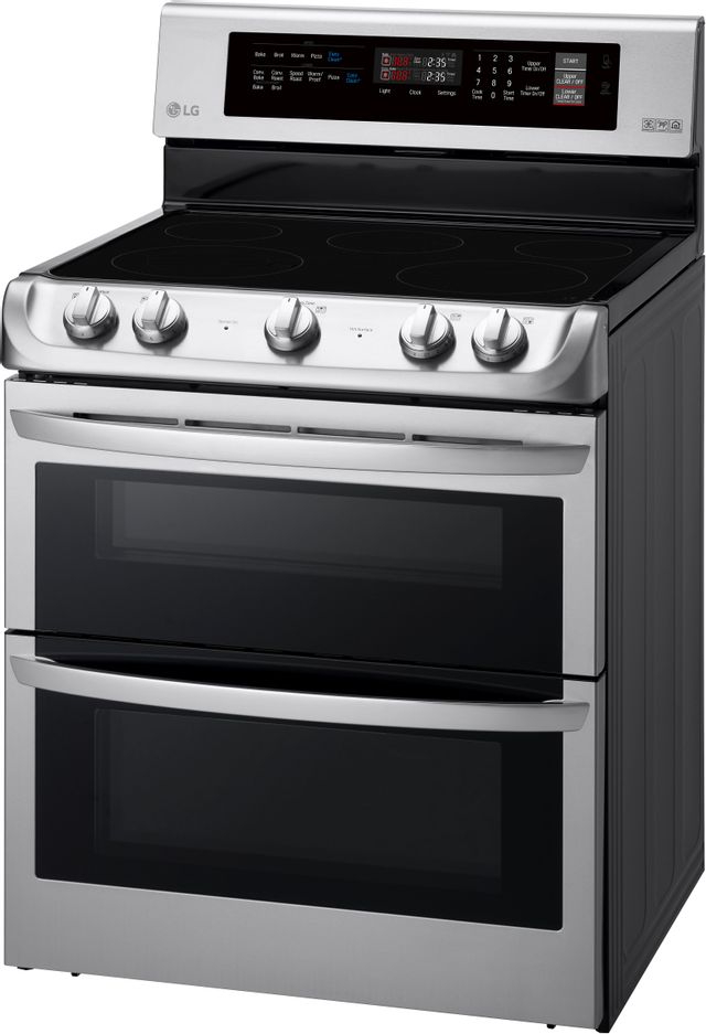 LG 30" Freestanding Double Electric Range-Stainless Steel 3