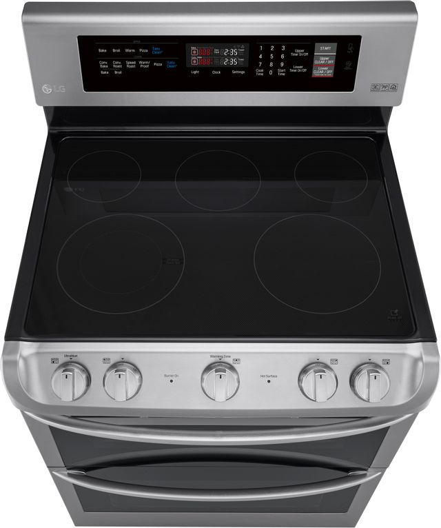 LG 30" Freestanding Double Electric Range-Stainless Steel 4