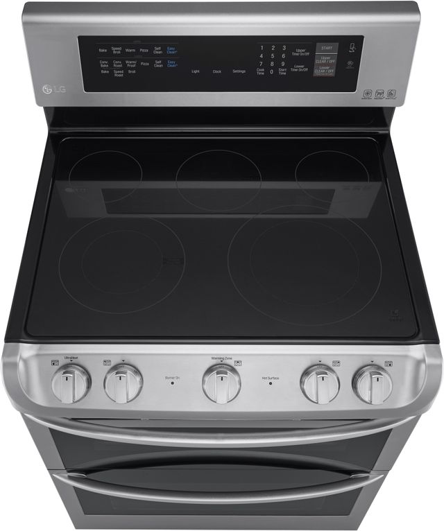 LG 30" Stainless Steel Free Standing Electric Double Oven Range-2