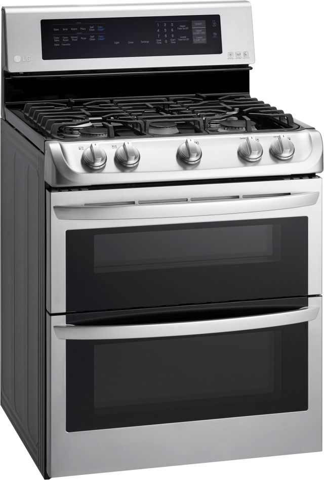 LG 30" Stainless Steel Free Standing Gas Double Oven Range-3