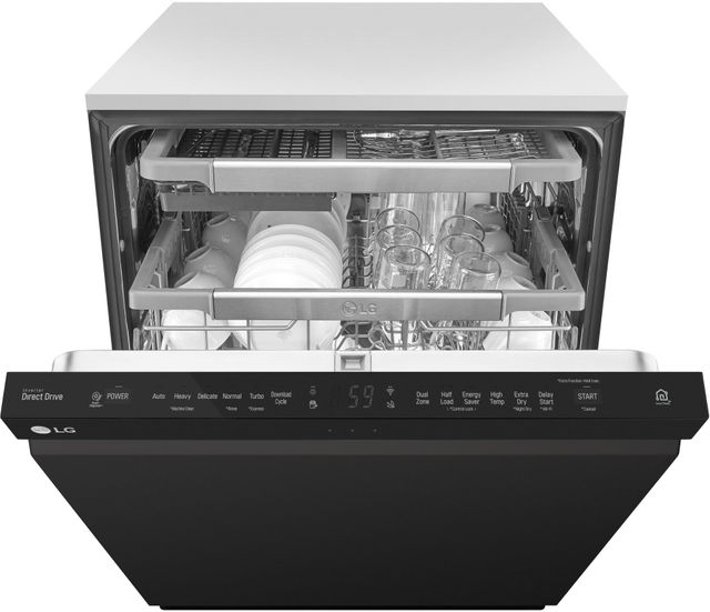 LG 24" Top Control Built-In Dishwasher-Black 7