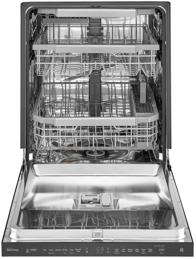 LG 24" Top Control Built-In Dishwasher-Matte Black Stainless Steel 3