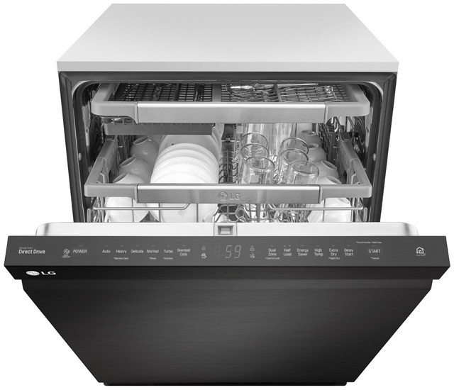 LG 24" Top Control Built-In Dishwasher-Matte Black Stainless Steel 5