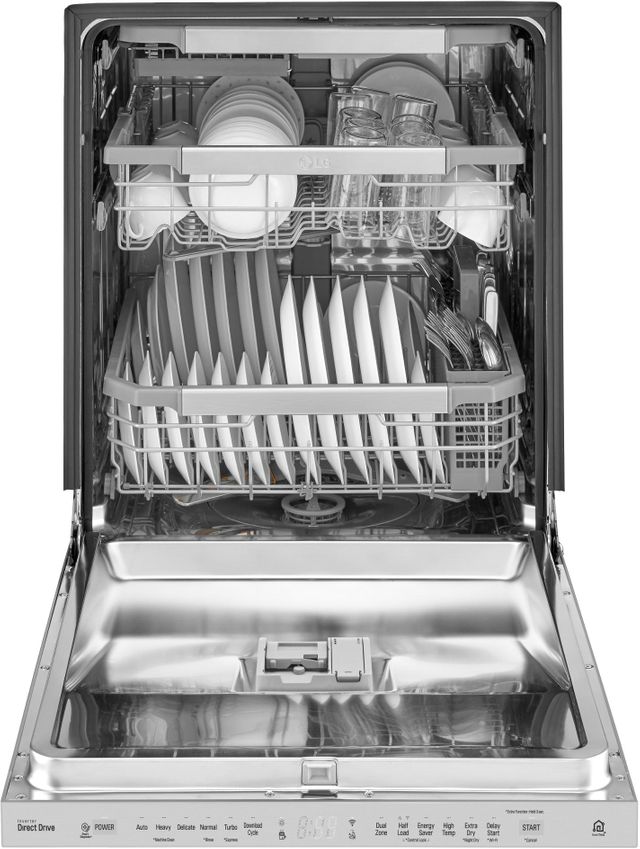 LG 24" Platinum Silver Steel Built In Dishwasher-1