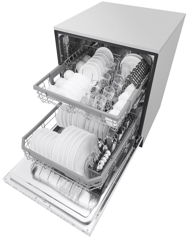 LG 24" Top Control Built-In Dishwasher-White 4