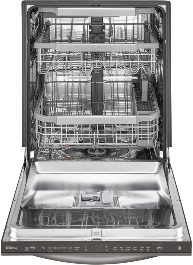 LG 24" Top Control Built-In Dishwasher-Black Stainless Steel 2