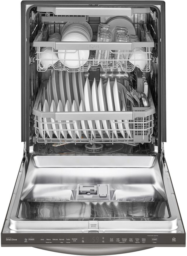 LG 24" Top Control Built-In Dishwasher-Black Stainless Steel 3