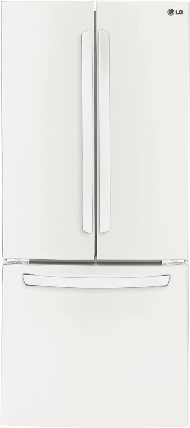 LG 22 Cu. Ft. French Door Refrigerator-Smooth White