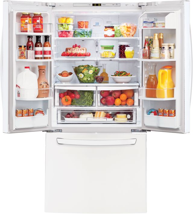 LG 22 Cu. Ft. French Door Refrigerator-Smooth White 4