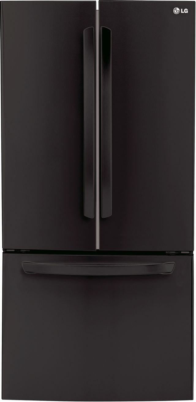 LG 24 Cu. Ft. French Door Refrigerator-Smooth Black