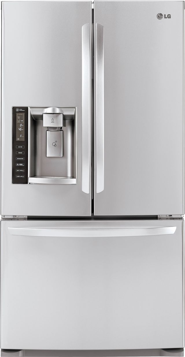 LG 20.5 Cu. Ft. Counter Depth French Door Refrigerator-Stainless Steel
