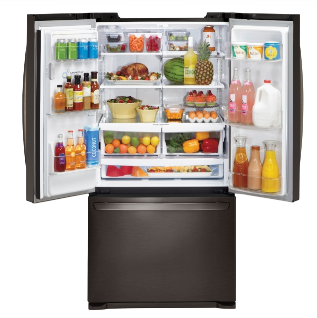 LG 27 Cu. Ft. French Door Refrigerator-Black Stainless Steel 1
