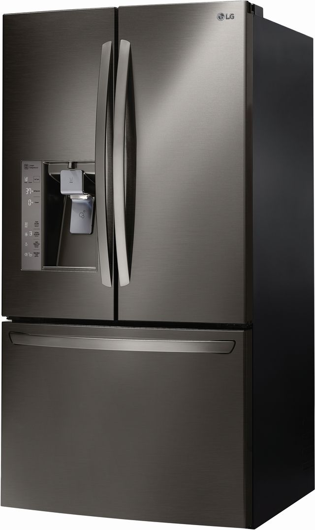 LG 23.70 Cu. Ft. Black Stainless Steel Counter Depth French Door Refrigerator 6