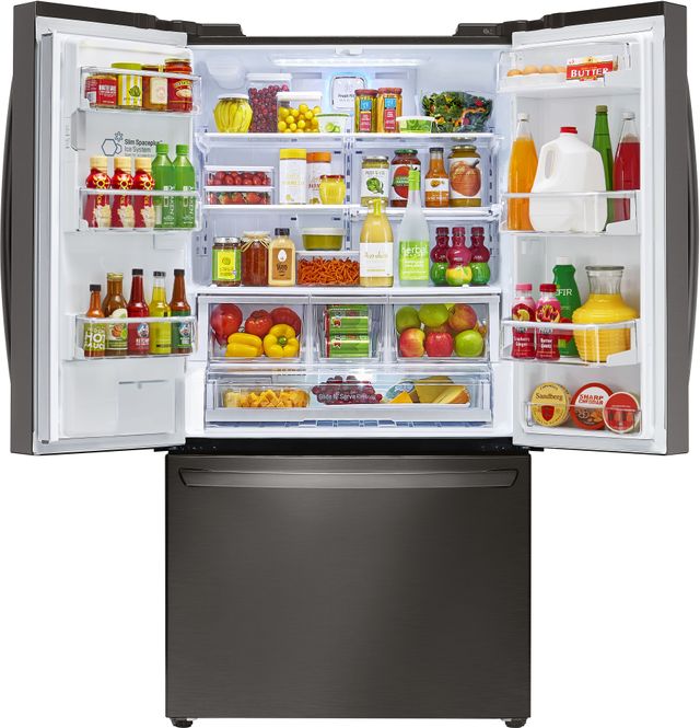 LG 23.70 Cu. Ft. Black Stainless Steel Counter Depth French Door Refrigerator 2