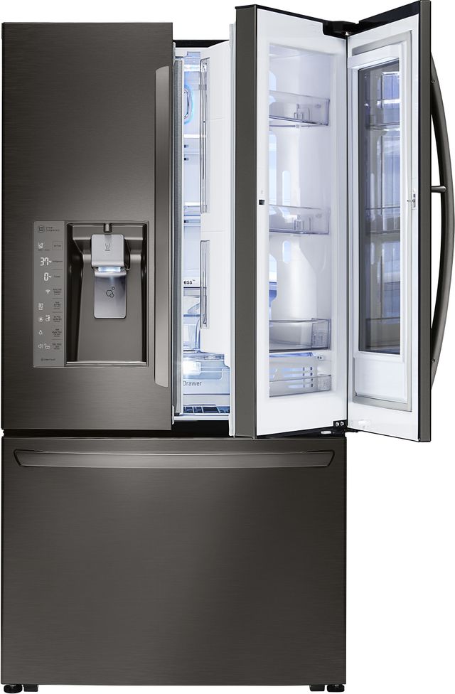LG 23.5 Cu. Ft. Black Stainless Steel Counter Depth French Door Refrigerator 4