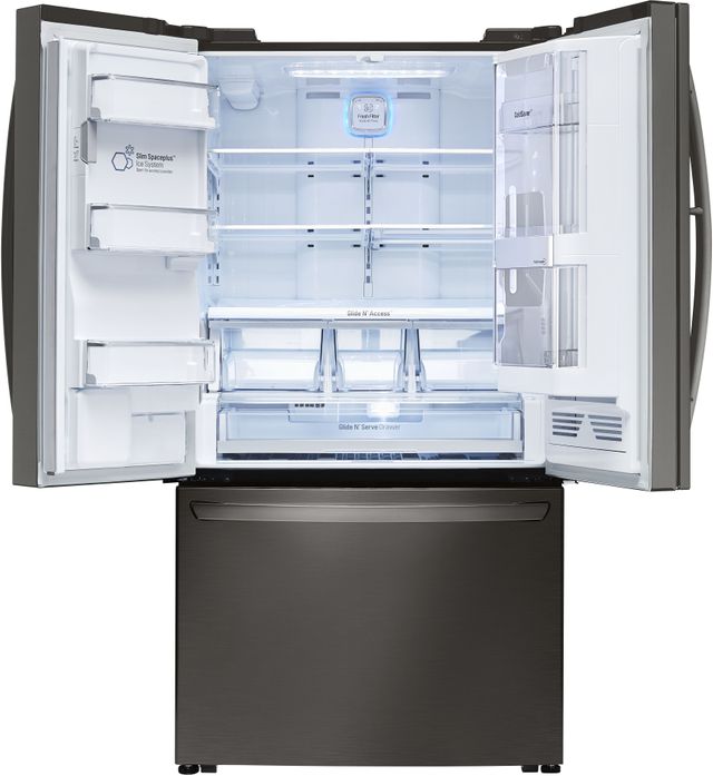 LG 23.5 Cu. Ft. Black Stainless Steel Counter Depth French Door Refrigerator 3