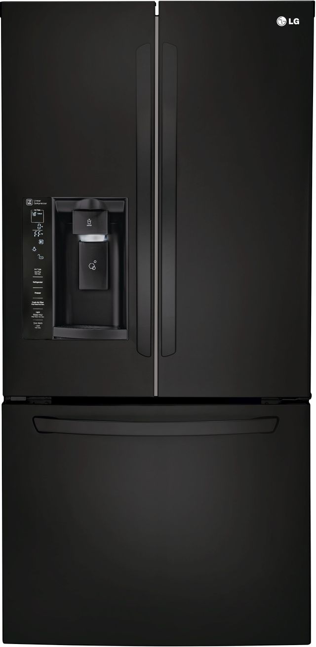 LG 24 Cu. Ft. French Door Refrigerator-Black 0