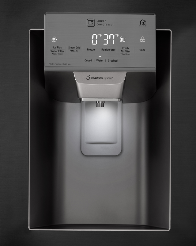LG 27.7 Cu. Ft. Matte Black Stainless Steel French Door Refrigerator 4