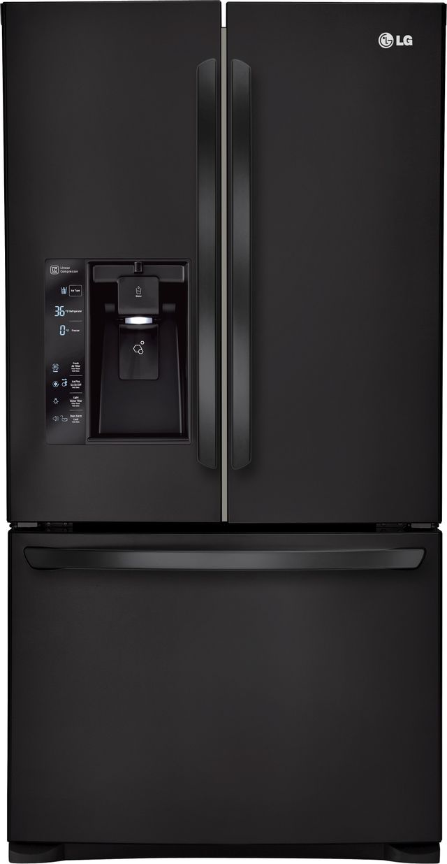 LG 29 Cu. Ft. French Door Refrigerator-Smooth Black 0
