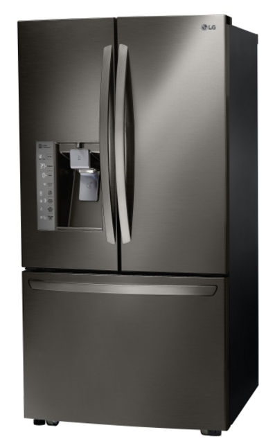 LG 32 Cu. Ft. 3-Door French Door Refrigerator-Black Stainless Steel 1
