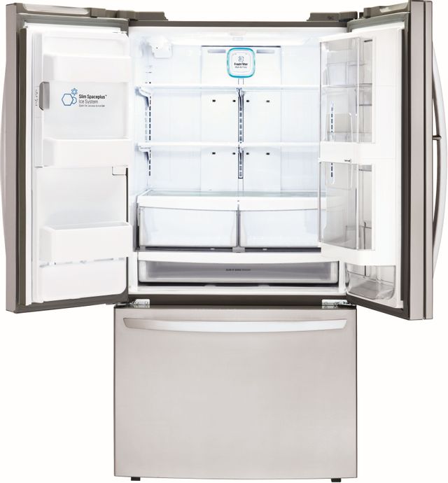 LG 27 Cu. Ft. 3-Door French Door Refrigerator-Stainless Steel 10