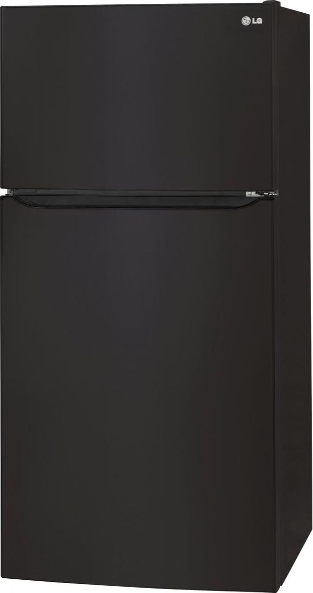 LG 20 Cu. Ft. Top Freezer Refrigerator - Smooth Black 8