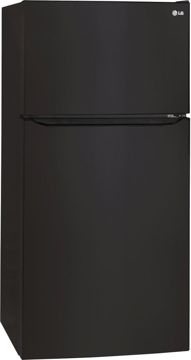 LG 20 Cu. Ft. Top Freezer Refrigerator - Smooth Black 9