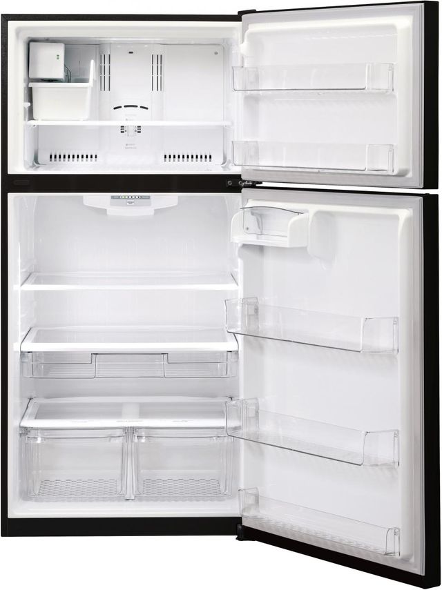 LG 20 Cu. Ft. Top Freezer Refrigerator - Smooth Black 3
