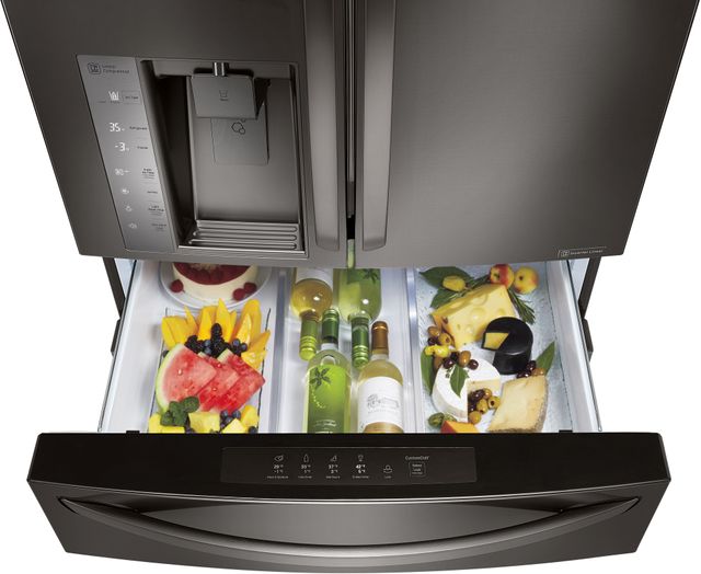 LG 22.7 Cu. Ft. Black Stainless Steel Counter Depth French Door Refrigerator 3