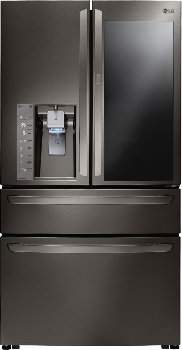 LG 22.5 Cu.Ft. Black Stainless Steel Counter Depth French Door Refrigerator 1