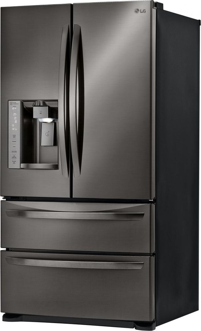 LG 27 Cu. Ft. 4 Door French Door Refrigerator-Black Stainless Steel 2