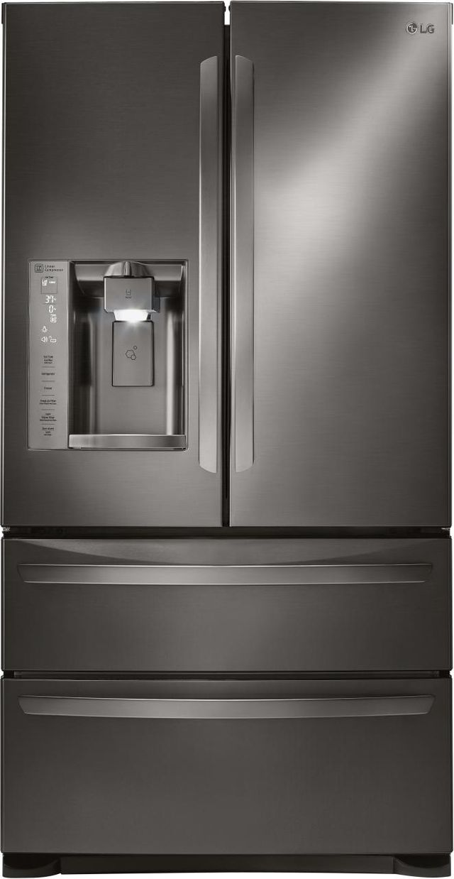 LG 27 Cu. Ft. 4 Door French Door Refrigerator-Black Stainless Steel