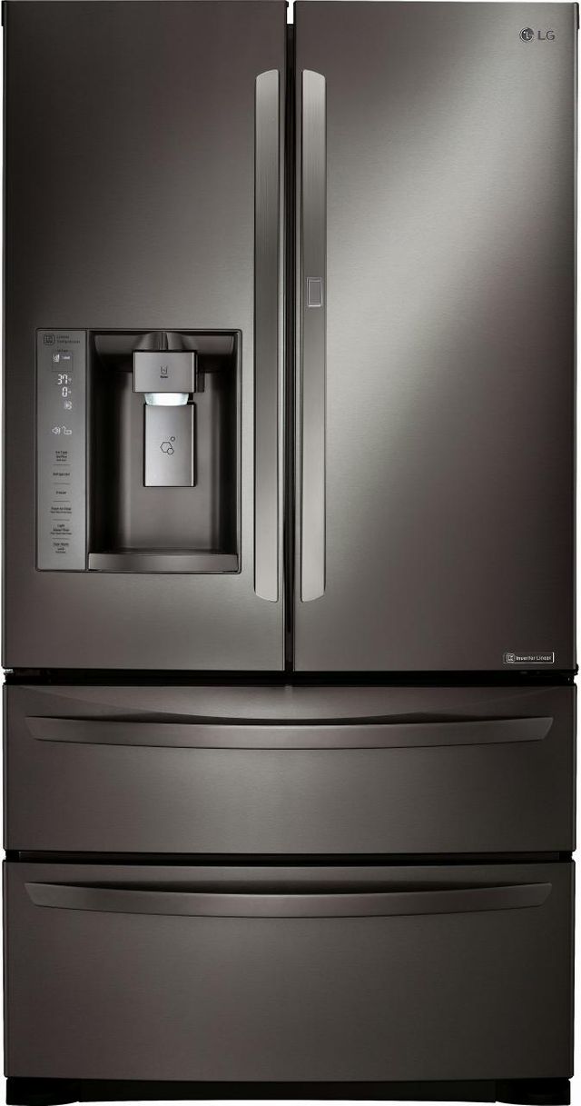 LG 27 Cu. Ft. French Door Refrigerator-Black Stainless Steel