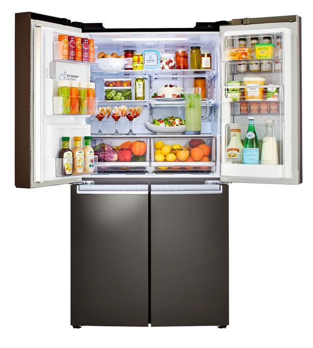 LG 29.9 Cu. Ft. French 4-Door Refrigerator-Black Stainless Steel 10